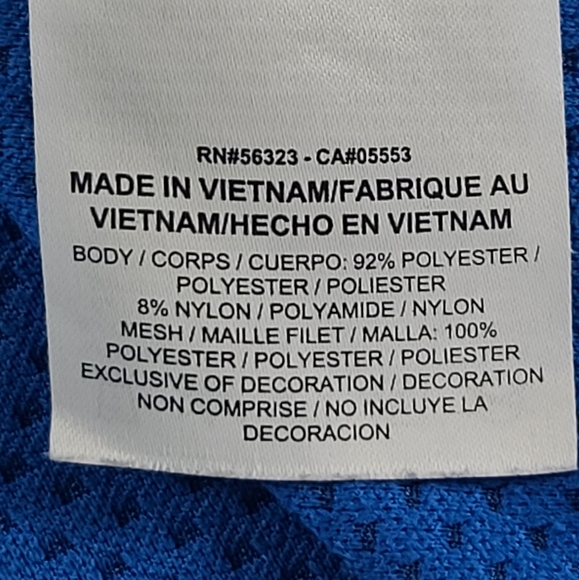 Nike Golf Men's XL AeroReact 1/2 Zip Long Sleeved Pullover Top Blue - Picture 9 of 9